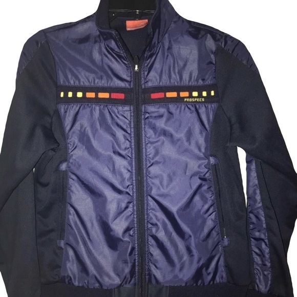 Prospecs blue jacket with neon squares small - Picture 1 of 5